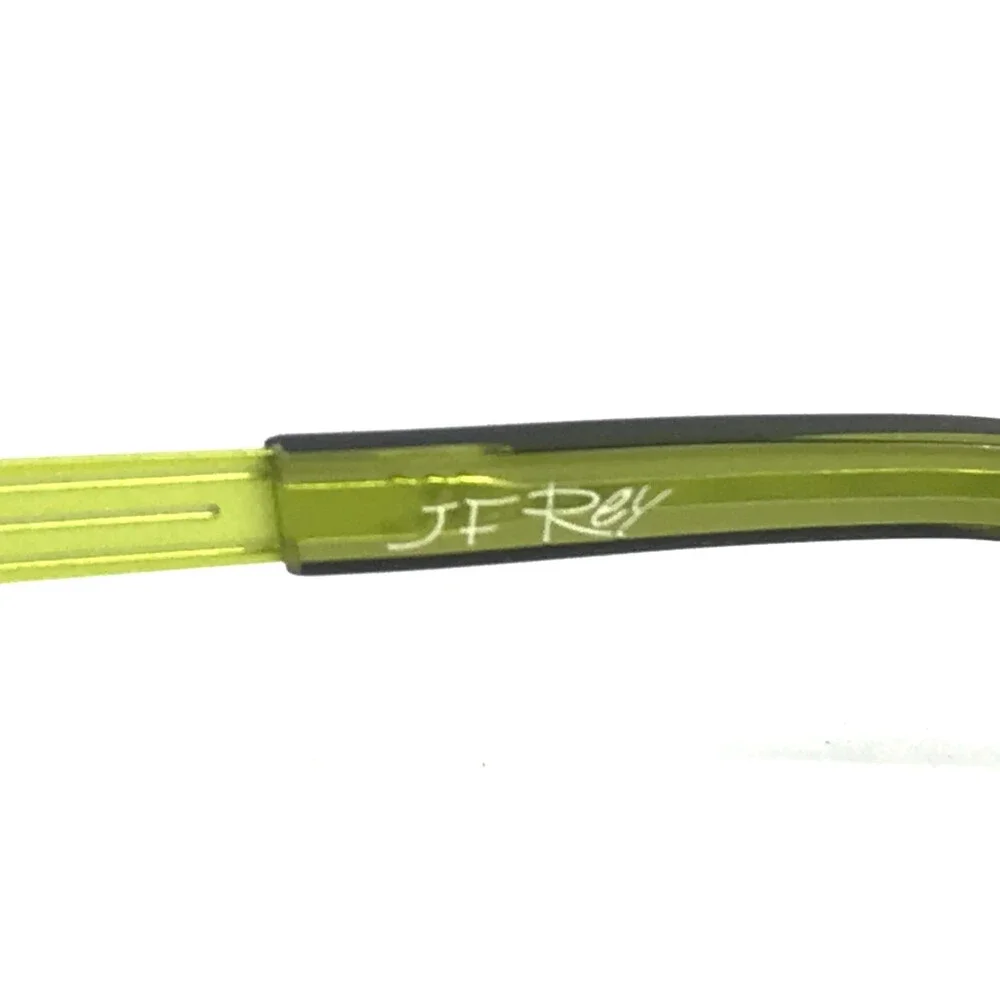 J.F. Rey Eyeglasses Frames JF2551 4040 Green Cat Eye Half Rim 52-18-134